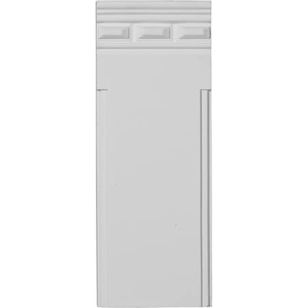 Ekena Millwork Plinth Block, Polyurethane, 11-3/4 in H, 4-1/2 in W, Factory Primed PB04X11X01DE